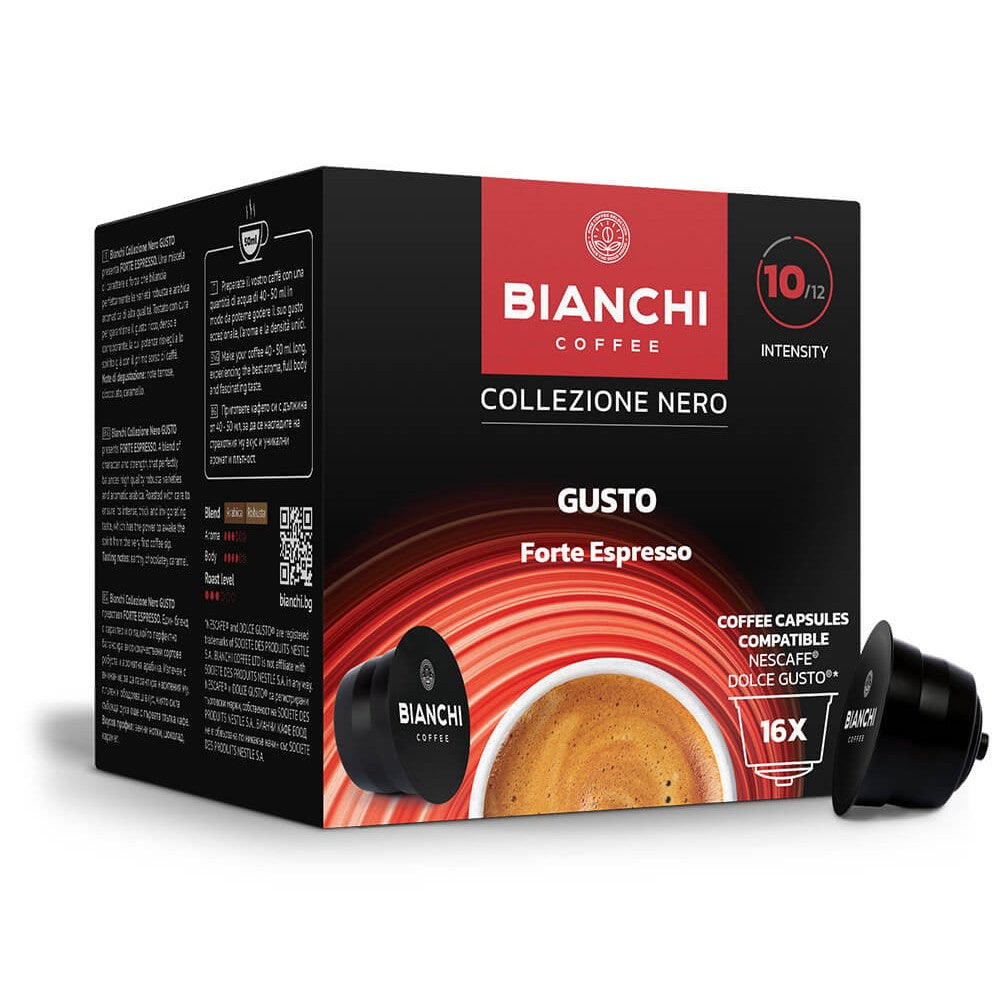 Bianchi Nero Gusto Forte Espresso капсули 16 бр Dolce Gusto®